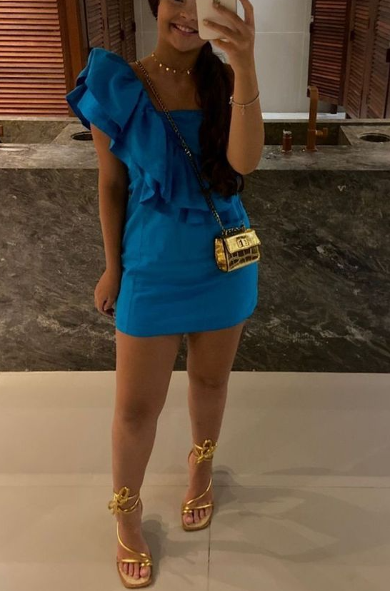 Blue Homecoming Dress Short Prom Party Gown fg6248