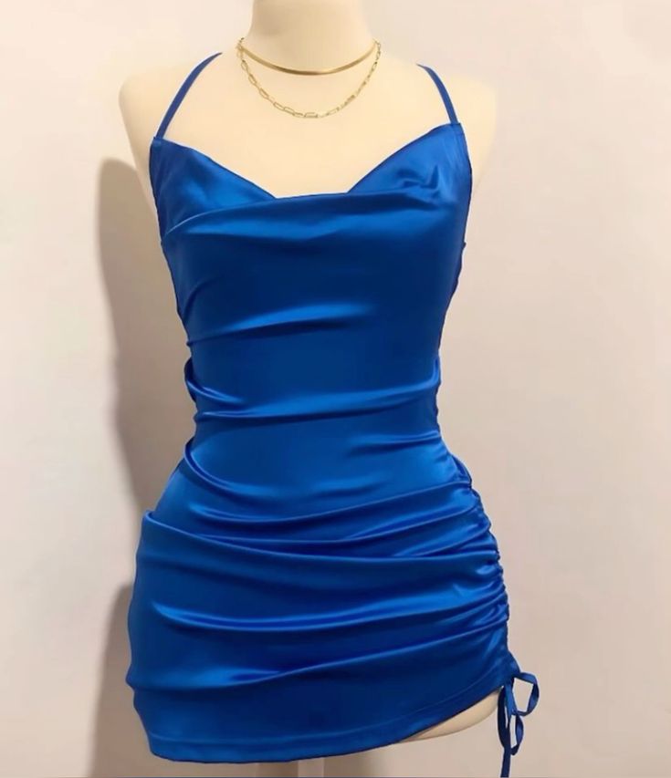 Blue Sheath Short Prom Dress Homecoming Dress fg5721