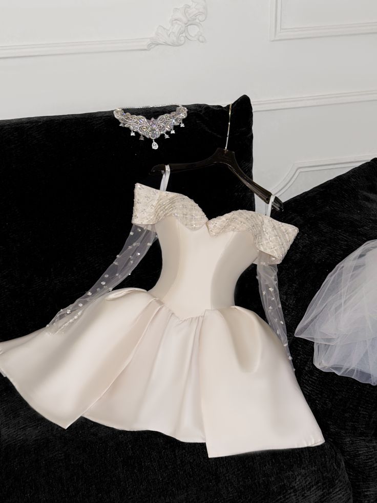 Off Shoulder Short Prom Dress Homecoming Dress Short Wedding Party Dress fg7677
