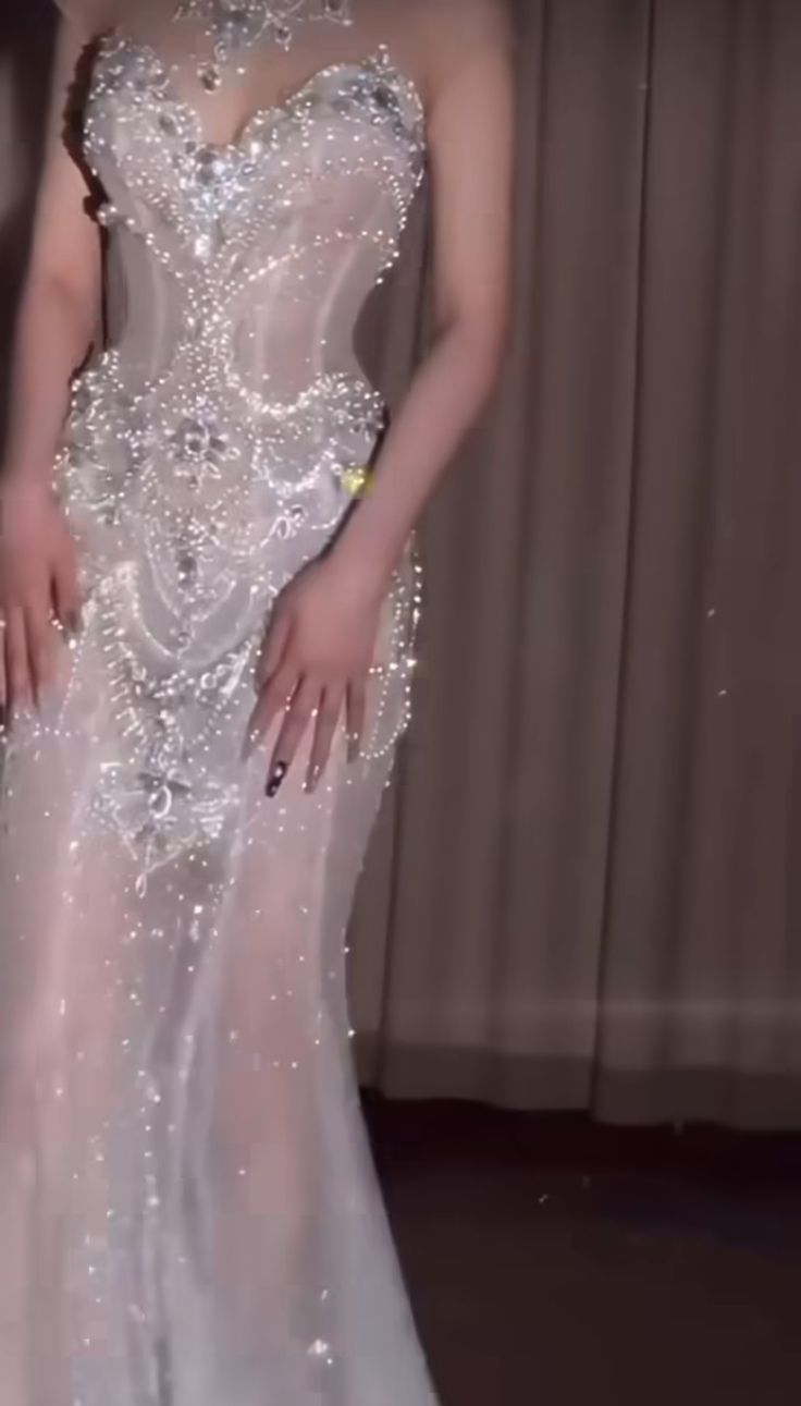 Pretty Mermaid Tulle Beads Long Prom Dresses Formal Evening Dress fg7547