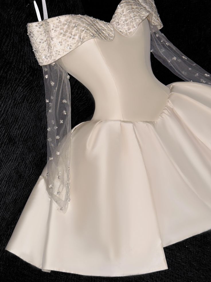 Off Shoulder Short Prom Dress Homecoming Dress Short Wedding Party Dress fg7677