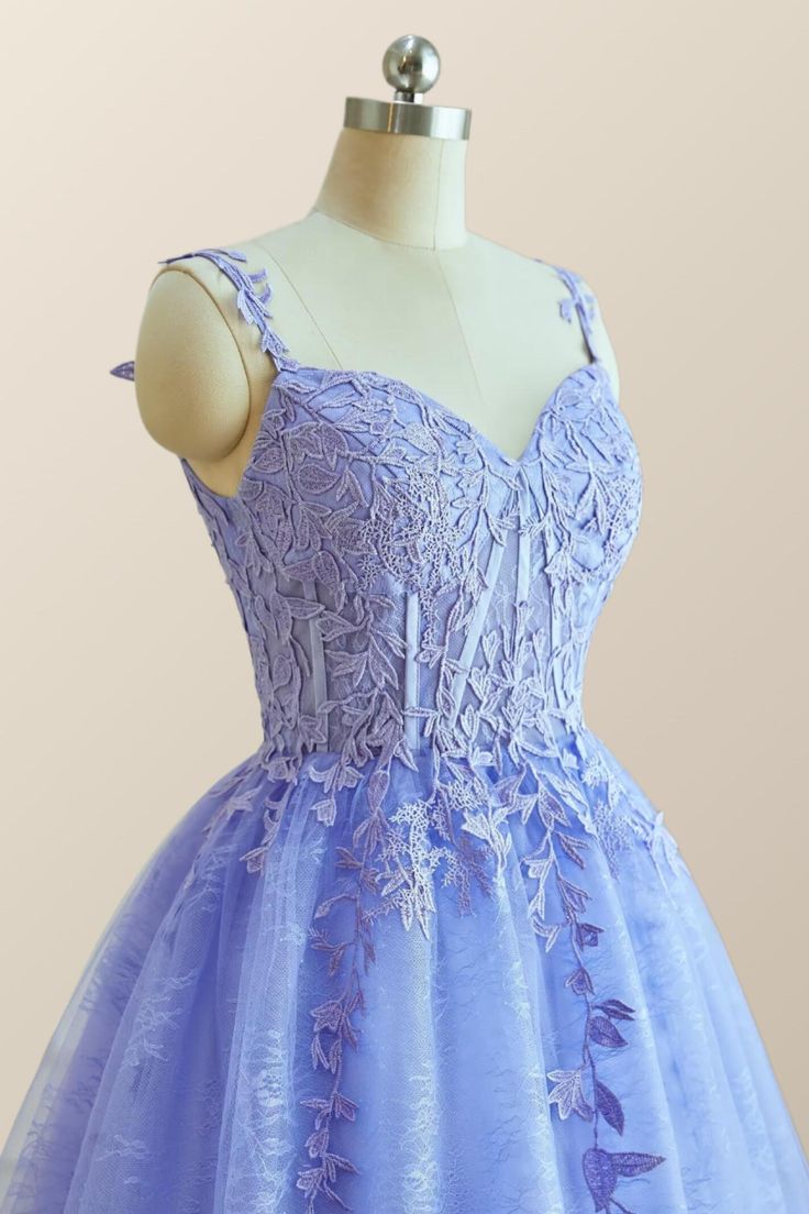 Straps Lace Appliques A-line Short Prom Dress fg5929