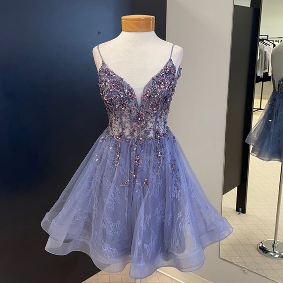 Sparkly Homecoming Dress with Corset Bodice Short Prom Dresses fg5488