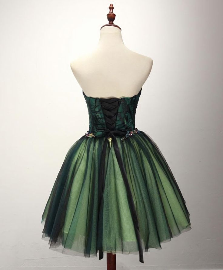 Stylish Tulle Lace Short Prom Dress, Cute Evening Dress fg5974