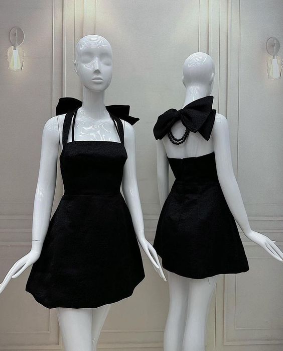 Black Homecoming Dress Short Prom Party Gown fg6251