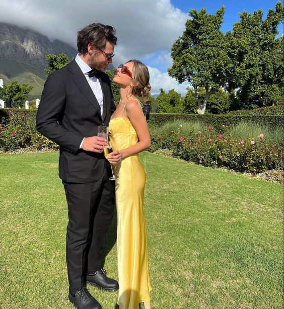 Yellow Party Prom Dress Fashion Evening Gown fg4676