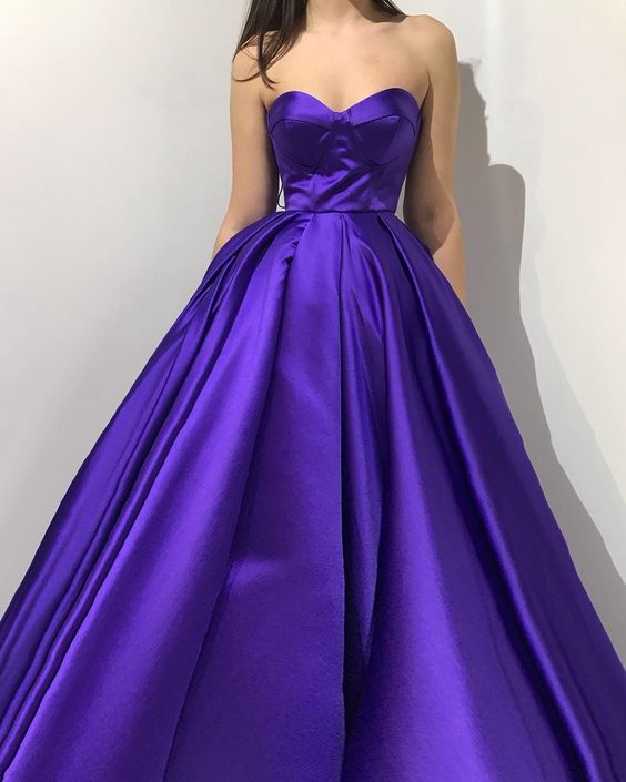 Elegant Purple Prom Dresses Party Gowns Long Evening Dress fg4065