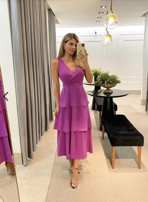 Simple Elegant Purple Women Sexy Prom Dresses fg3830