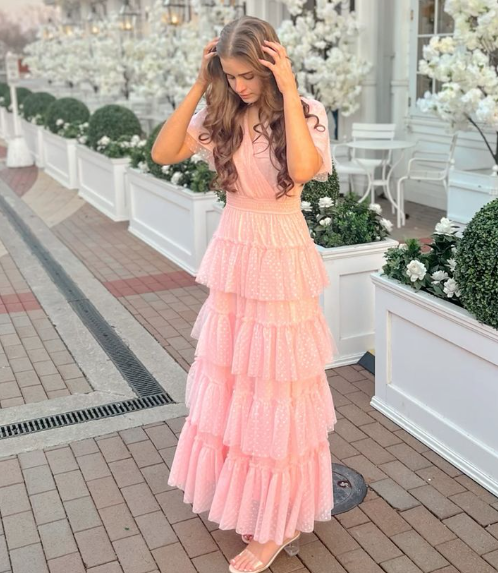 pink prom dress long evening formal gown fg4272