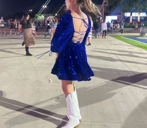 Velvet Sequin Royal Blue Short Prom Dress, Homecoming Dresses fg3433