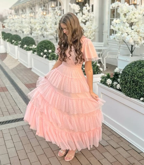 pink prom dress long evening formal gown fg4272