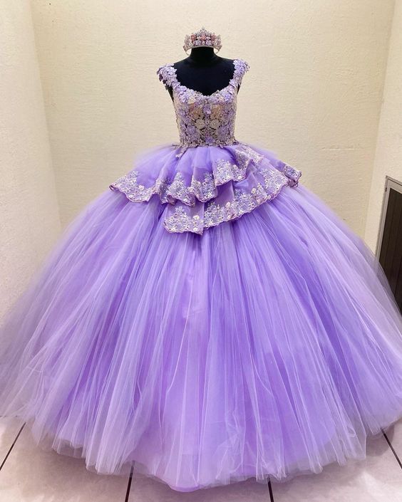 Purple Ball Gown Prom Dresses Long Evening Dresses fg2190