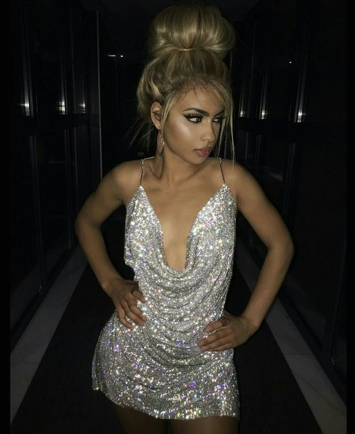 Silver Sequin Party Homecoming Dress Short Prom Dresses fg2196