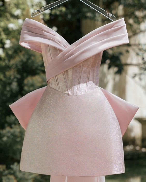 Pink Short Party Dress Homecoming Dress fg2310
