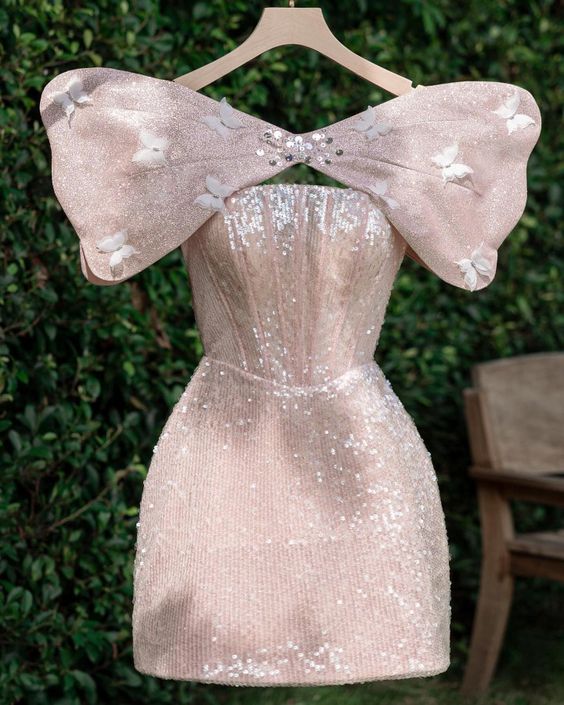 Pink Short Party Dress Homecoming Dress fg2317