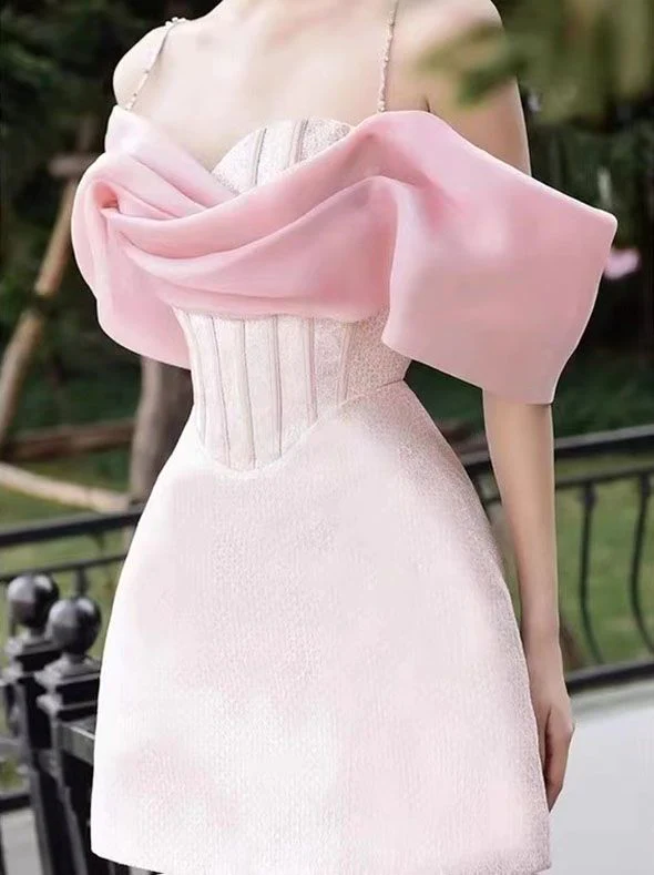 Sparkly Draped Off The Shoulder Mesh Tulle Bustier Bodice Bodycon Dress short prom dress. Elegant Dresses,Party Gown fg2808