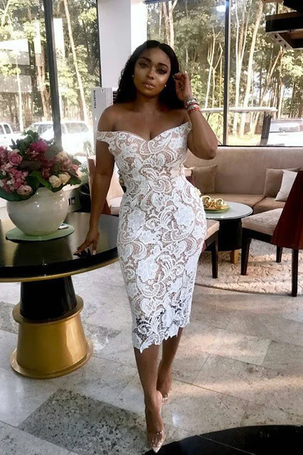 Sheath Off the Shoulder White Lace Long Bridesmaid Dresses,Elegant Bridesmaid Dresses fg2200