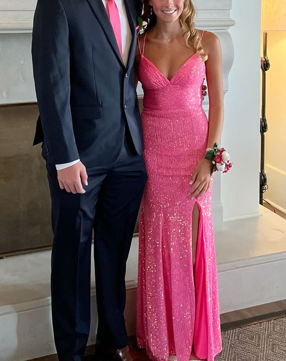 Pink Sparkly Prom Dress fg3295