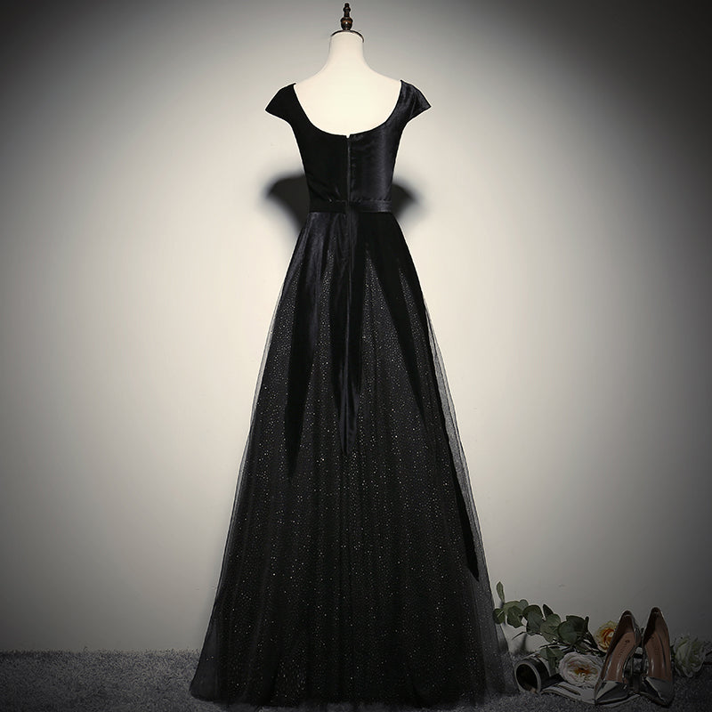 Black evening dress women's long new elegant party dress prom dress fg137