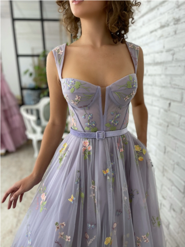 Evening Gowns Formal Party Dresses Straps Prom Dress fg253