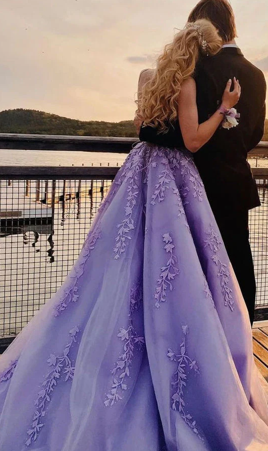 Lavender Prom Dresses Long Formal Evening Party Gowns fg660