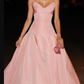 A Line Pink Strapless Prom Dress, Elegant Evening Party Dress     fg7325