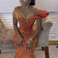 Elegant African Dress Long Prom Dresses Mermaid Evening Dress      fg7078