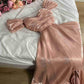 Modest A Line Strapless Silk Satin Long Pink Prom Dress Evening Gown         fg6358