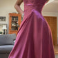 Gorgeous Pink A Line Beaded Prom Dress Long Evening Gown        fg7156