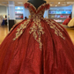 Dark Red Sequins Quinceanera Dresses 2024, Lace Up Ball Gown Prom Gowns       fg6290