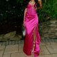 Fuchsia Sweetheart Prom Dress Mermaid Long Split Gown       fg6504