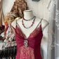 V Neck Lace Burgundy Long Prom Dress Mermaid Evening Party Gown     fg6916