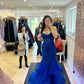 Cute Mermaid Royal Blue Prom Dresses Formal Dresses      fg6872