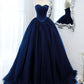 Black Sweetheart Neck Tulle Long Prom Dress, Black Formal Evening Dress      fg5446