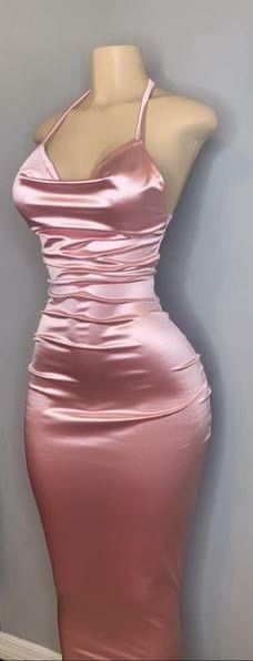 Elegant Pink Halter Prom Dresses, Fashion Party Dress        fg6435