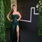 Green Sequin Elegant Prom Dresses Evening Party Dress    fg4526