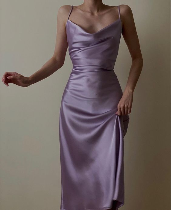 purple evening dresses,spaghetti straps bodycon satin prom dresses     fg5357