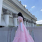 Vintage Pink A-line Prom Dress,Pink Princess Dress     fg5427