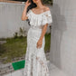 Off The Shoulder Lace Evening Dress Party Long Dress      fg4433