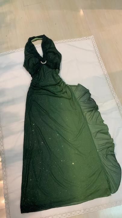 Sexy Halter Ombre Green Chiffon Backless Long Prom Dress Evening Dress       fg4892