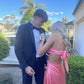 Pink Sweetheart Satin Backless Prom Dress Long Party Dress     fg5086