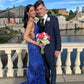 Royal Blue Sequin Mermaid Prom Dresses Evening Party Formal Gowns      fg3776