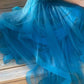 A-line Spaghetti Straps V Neck Tulle Lace Long Prom Dress Formal Dress     fg4302