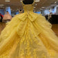 Beautiful Yellow Long Formal Gown,Ball Gown Party Dresses Evening Dresses      fg2093