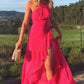 Sleeveless Prom Gown Halter evening Gown For Teens        fg3828