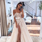 Vintage Lace Wedding Dress Off-Shoulder Appliques Bridal Dress   fg7443