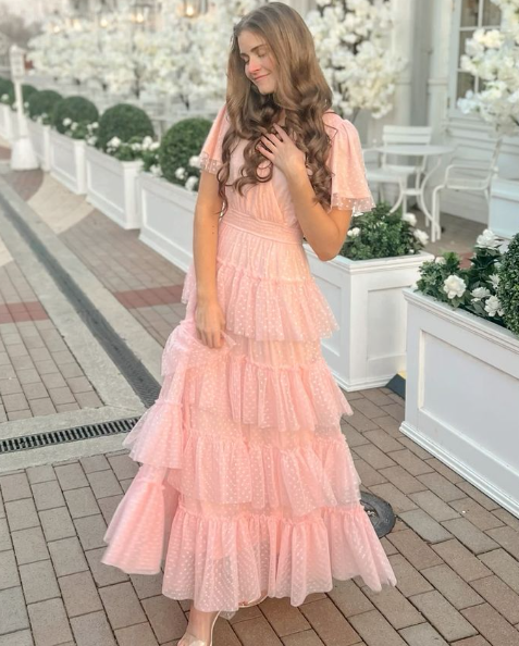 pink prom dress long evening formal gown      fg4272