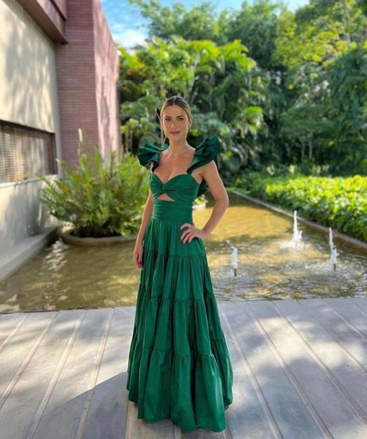 New arrive green prom dress Evening Gown Long Prom Dresses      fg3203
