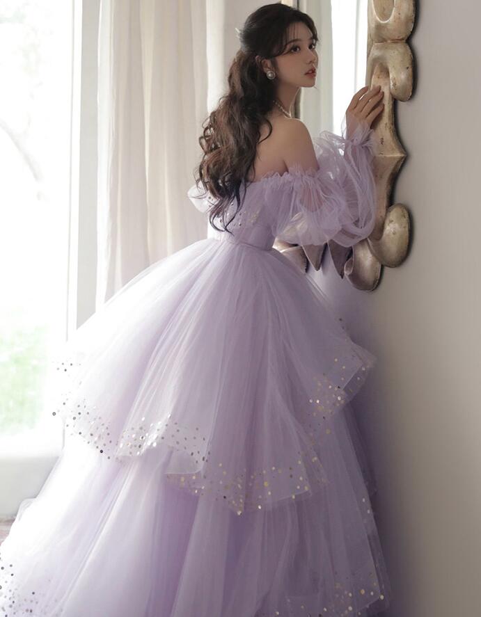 Women's tulle long ball gown prom dresses    fg2760