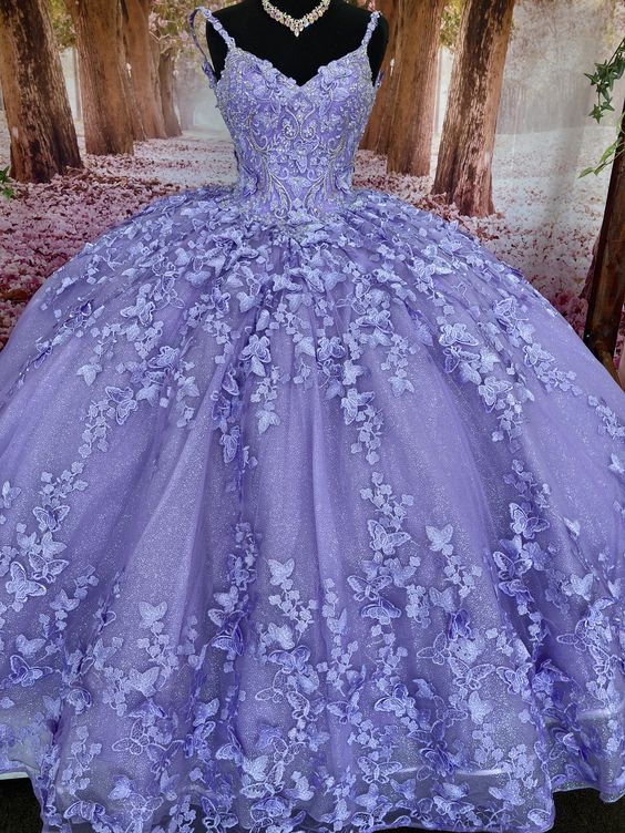 Purple Princess Ball Gown Quinceańera Dress Sweet 16 Dress   fg1009